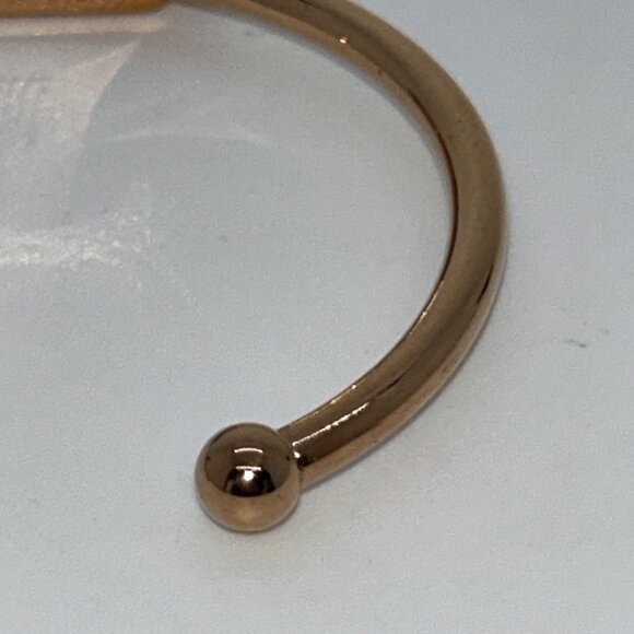 Druzy Quartz Cuff Bracelet Rose Gold-tone by Kinsley Armelle - Picture 7 of 12